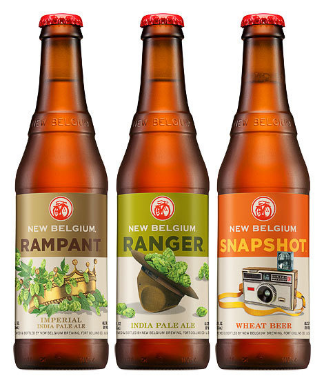 New Belgium Bottles #packaging #beer #labels #bottle