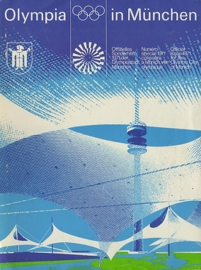 Olympia in München: Official Issue 1971 for the Olympic City of Munich | Flickr - Photo Sharing! #design #graphic #munchen #vintage #1970s #olympics