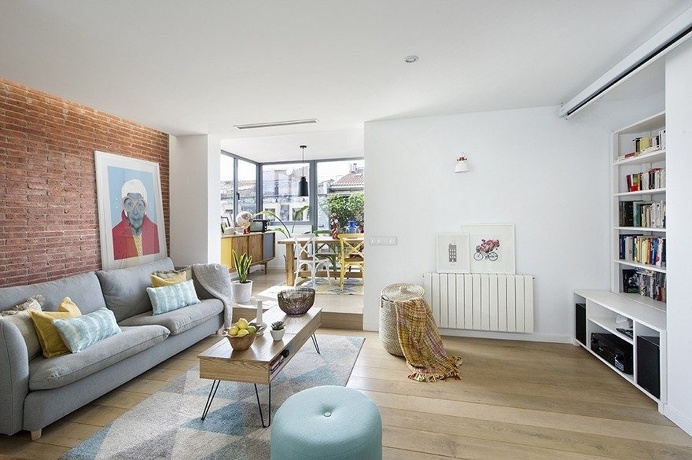 Family Refuge in Barcelona with a Pleasing Mixture of Scandinavian and Mediterranean Style