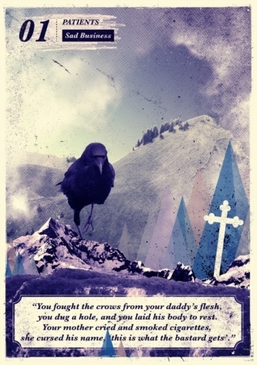 Andrew McAlpine ///// Graphic Design //////// #grave #bird #radical #landscape #crow #face