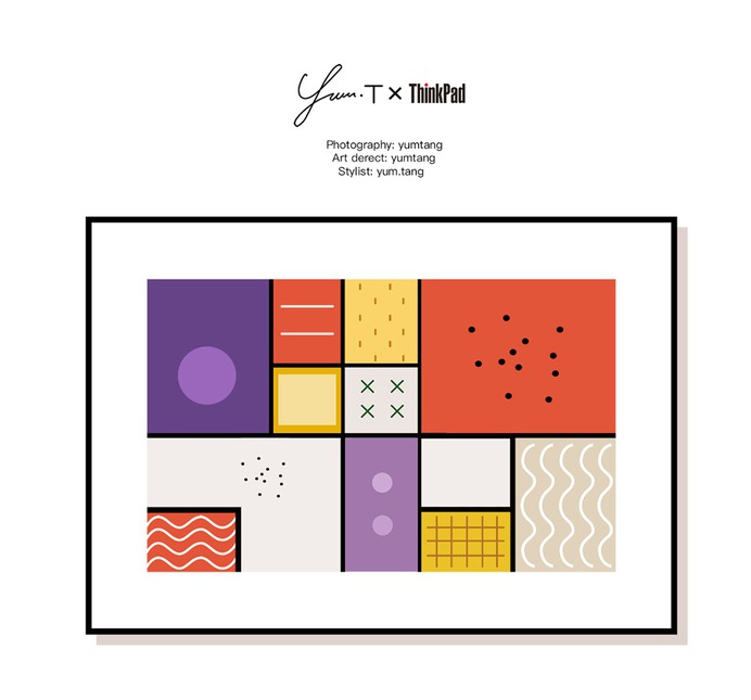 Mondrian Bento Box by Yum Tang - flat design