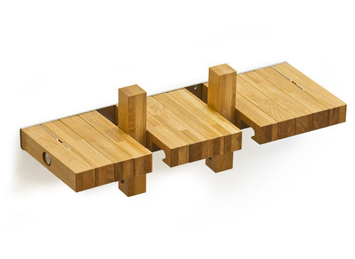 Fusillo Bookshelves by andViceVersa #wood #minimal #bookshelf