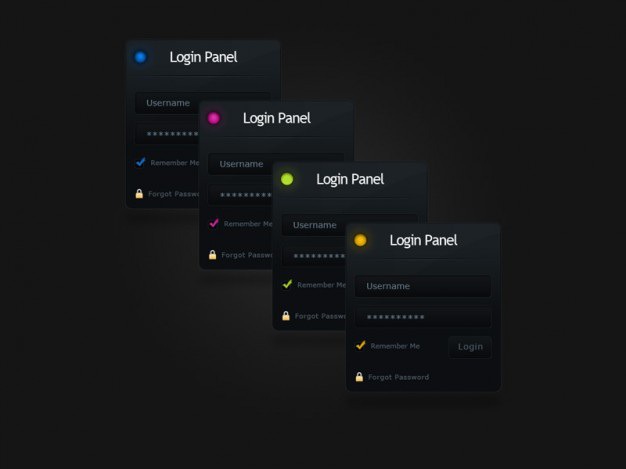 Login form and panels psd Free Psd. See more inspiration related to Light, Web, Window, Landing page, Lock, Form, Psd, Page, Login, Material, Panel, Password, Web page, Horizontal, Panels, Username and Landed on Freepik.