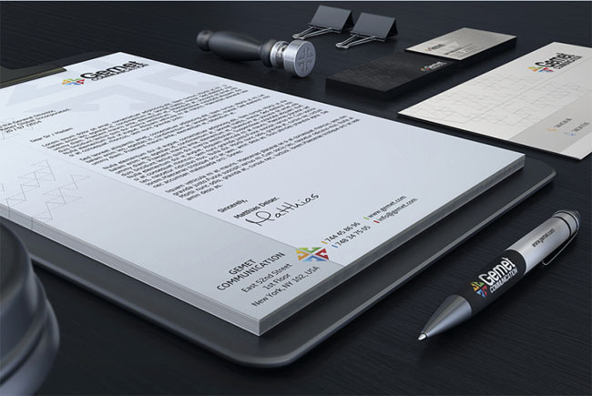 Free Corporate Branding Identity PSD Mockup