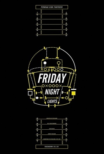 Friday Night Lights – 2004 [My Film Poster] » Might&Wonder #friday #lights #night #cinema #poster #film