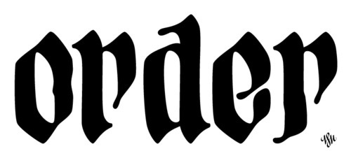 Typeverything.com Order/Chaos lettering by Niels Shoe Meulman. Animated by Bob Mayata. #type