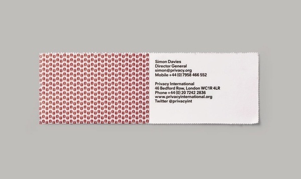 Privacy International #print #design