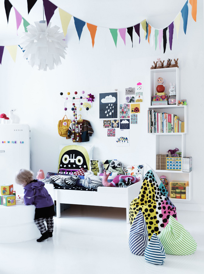 Simple kids room interior