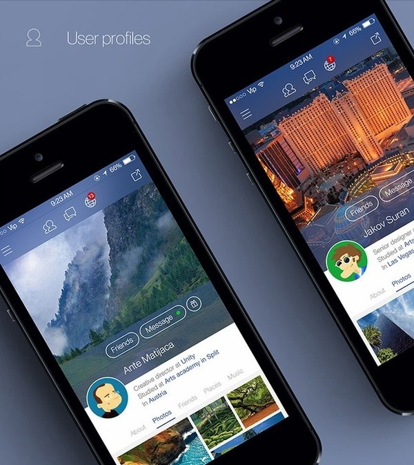 Facebook iOS 7 redesign #7 #design #facebook #app #ios
