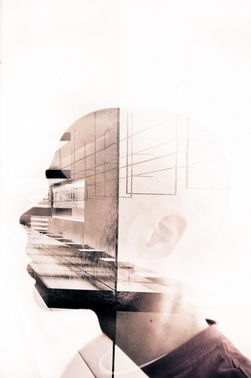 Capitonné. #lines #color #composition #surimpression #portrait