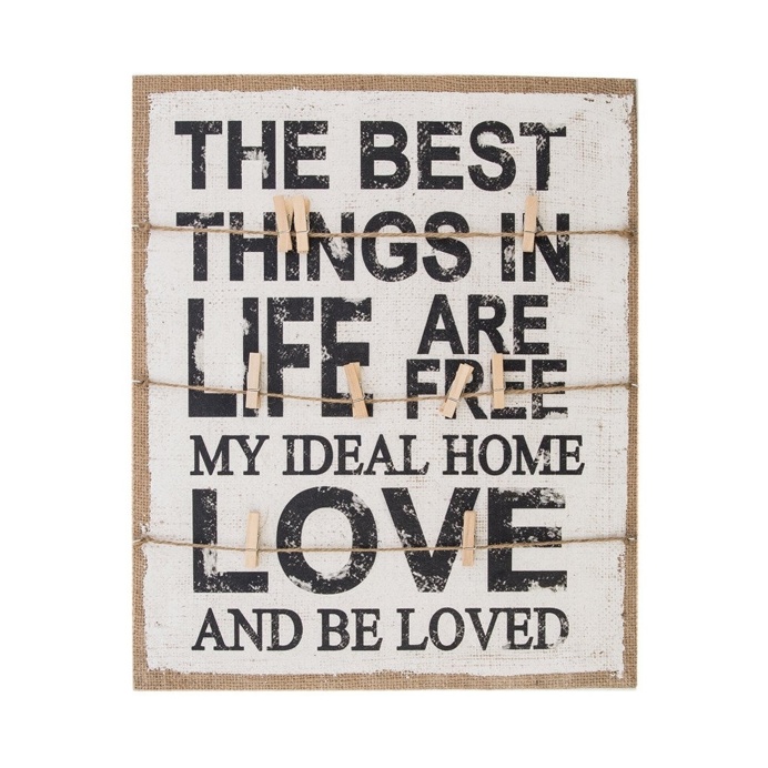Affirmation Memo Board 'Love' 26cm x 3.2cm