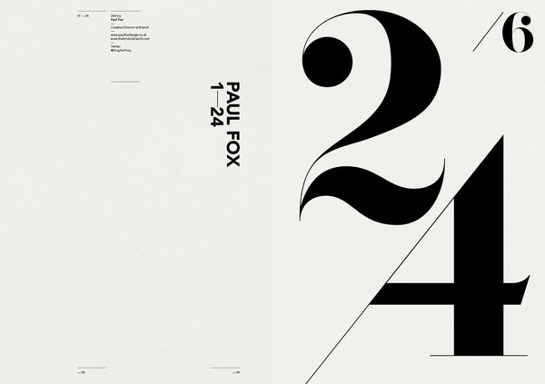 NotOnSunday. #numbers #sans #bodoni