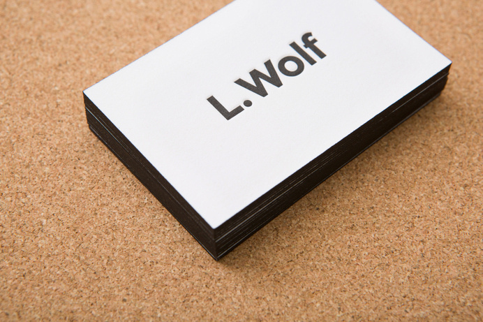 mildred & duck — l. wolf #businesscard #white #cork #design #black