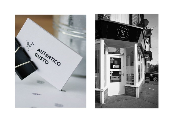 Autentico Gusto Branding - Mindsparkle Mag Agata Jeziurska designed the Corporate Identity for the new takeaway restaurant "Autentico Gusto" in Ipswich, including logo, stationery, flyer, menu, newsletter and many more. #logo #packaging #identity #branding #design #color #photography #graphic #design #gallery #blog #project #mindsparkle #mag #beautiful #portfolio #designer
