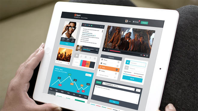 Free RockMedia PSD UI Kit
