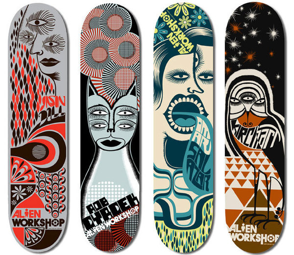 Alien Workshop Skateboards on Behance #alien #workshop