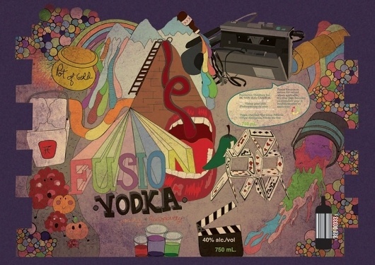 HOPE LITTLE ILLUSTRATION + DESIGN #illustration #fusion #vodka