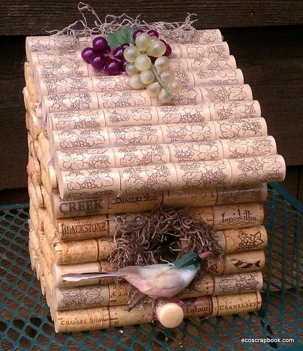 Homemade Wine Cork Crafts #cork #diy #wine