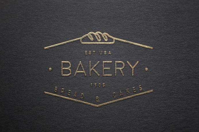 Logo Mockup Silver & Gold - PSD