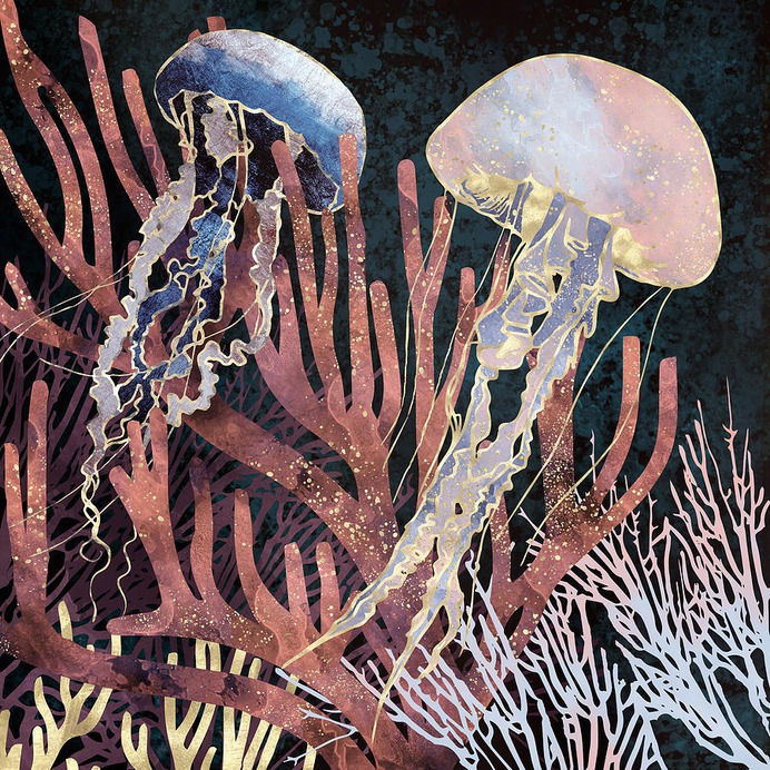 easy jellyfish painting & jellyfish paint by numbers #painting