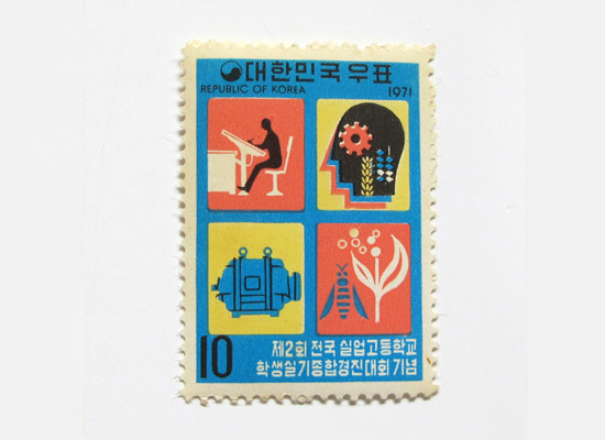 cmomo_504 #postal #stamp #illustration #corea
