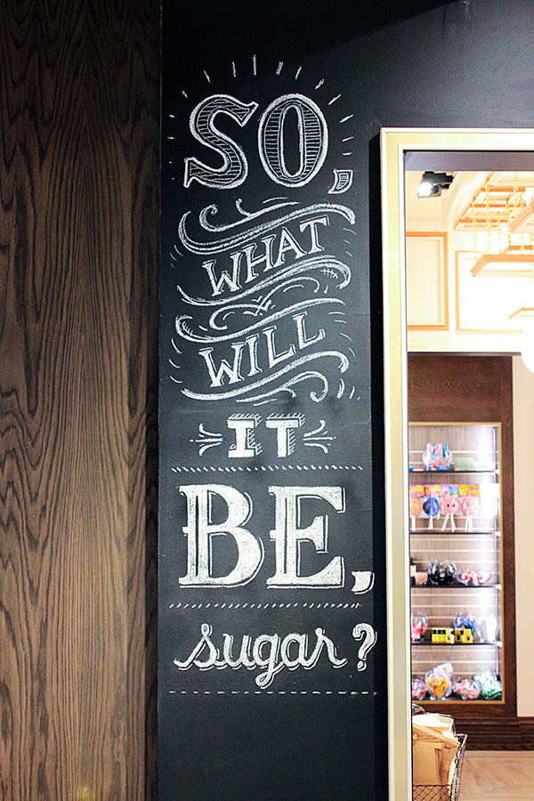 Lolli and Pops Chalk Wall: Glendale, CA #lettering #chalk #art #hand #typography