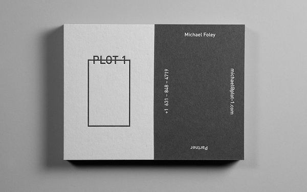 Plot 1 business cards designed by Italic Studio. #plot #business #cards #designed #italic #studio