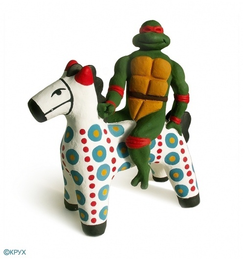 All sizes | Ceramics / sculpture / Okruch / Окрух | Flickr - Photo Sharing! #turtle #horse #folk