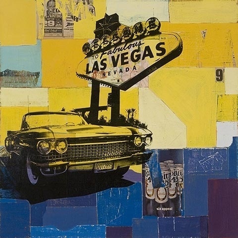 Robert Mars' portrait of old Las Vegas — Lost At E Minor: For creative people #las #collage #vegas #poster
