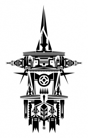 Vector Drawings - February and March on the Behance Network #beautiful #crazy #vector #complex