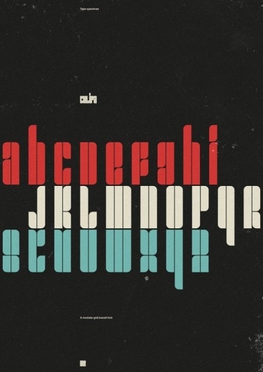 FYI Monday: Minimal & Geometric Grunge Design by Marius Roosendaal #design #graphic #typography