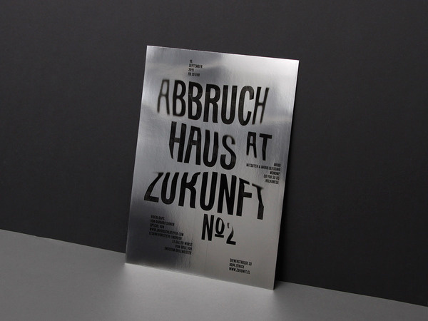 Kasper Florio #silver #print #reflection #light #typography