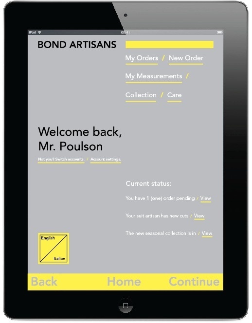 iPad app design #apple #ipad #italian #app #order