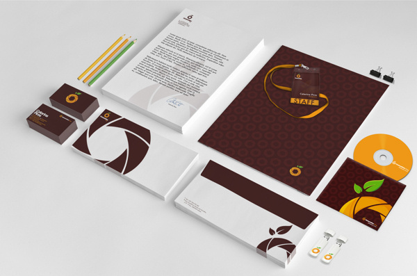 Clementine Things Corporate Identity on Behance #logotype #brading #fruit #photography #identity #stationery #logo #clementine
