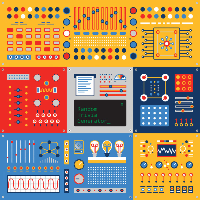 Random Trivia Generator Machine Panels