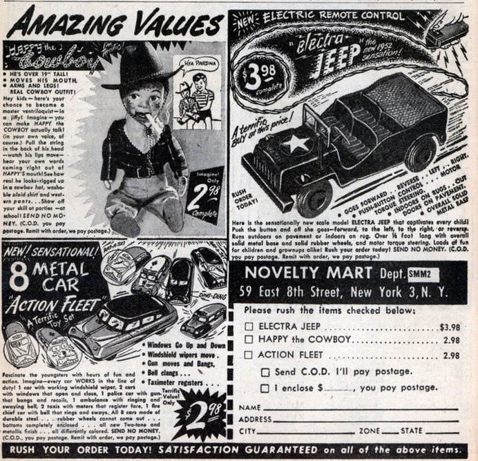AMAZING VALUES #print #design #graphic #novelty #vintage #ad #toy