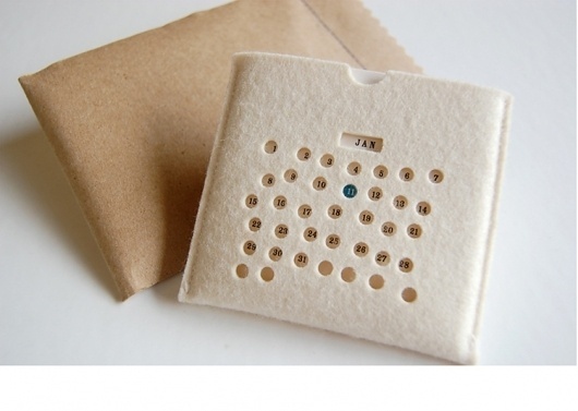 Felt Calendar : Alana McCann #felt #calendar