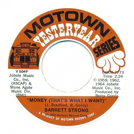 Center Of Attention | The Art Of Record Center Labels | Barrett Strong – Money #record