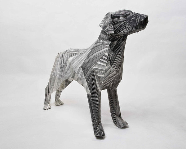 CJWHO ™ (A Paper Puppy Mascot Gets A Multicultural Makeover) #crafts #design #illustration #puppy #art #makeover #paper