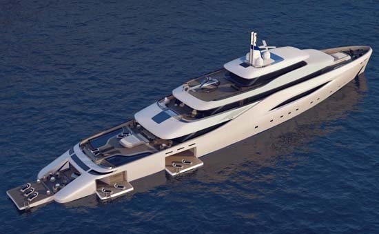 Ottantacinque Luxury Motor Yacht by Pininfarina #Ottantacinque #Yacht #Pininfarina #Fincantier
