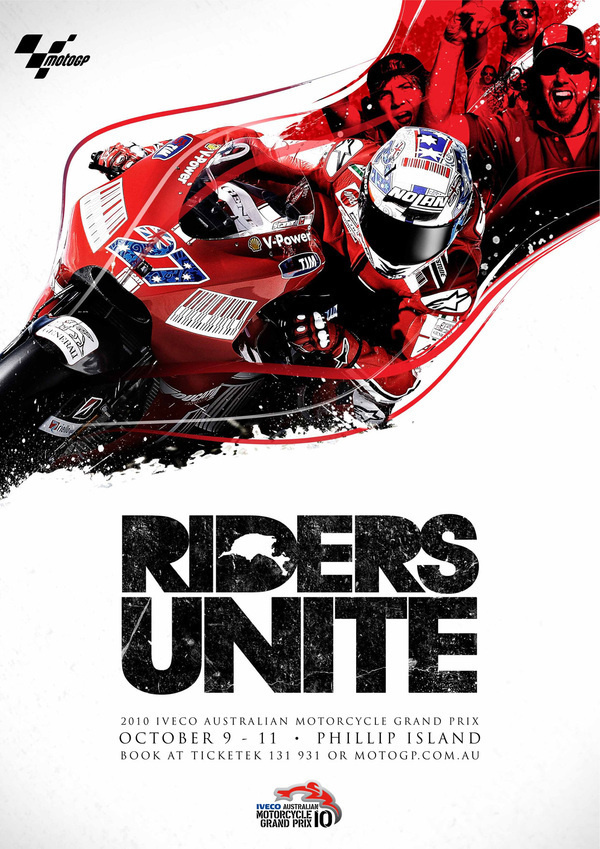 Australian MotoGP 2010 on Behance #grand #unite #motorcycle #riders #prix