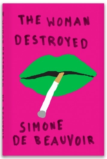 Bold, brash covers for de Beauvoir's works #design #graphic #cover #illustration #typography
