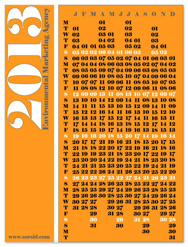 Sorsid : Adrineh Asadurian #2013 #design #graphic #calendar #illustration