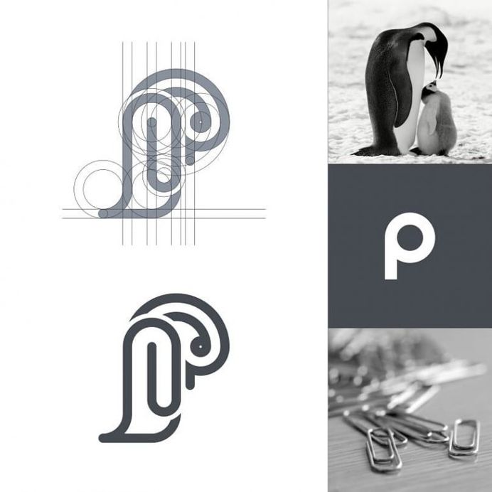 Penguin + Paperclips + P letter by Arif Firmansah