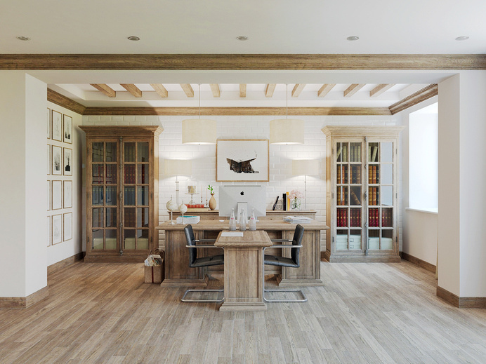 Head Office beautiful classic design by Anton Medvedev - HomeWorldDesign (7) #interior #office #design #space #work