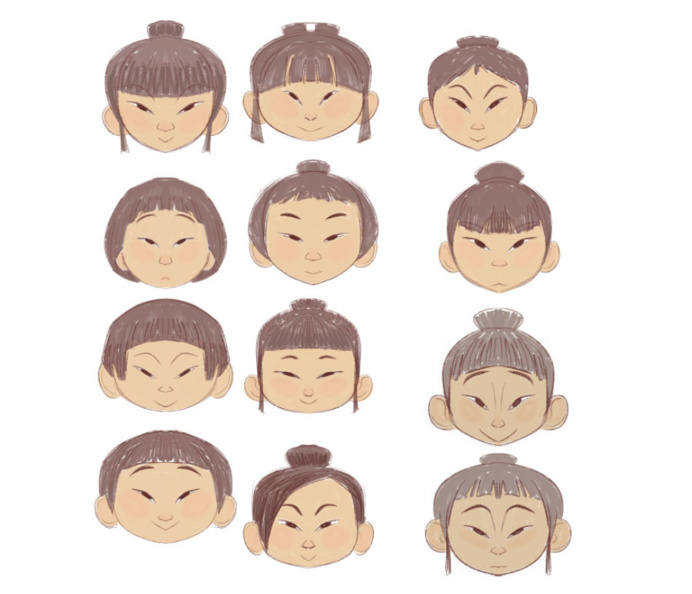 Character Designs de Kubo and the Two Strings, por Jesse Aclin | THECAB - The Concept Art Blog