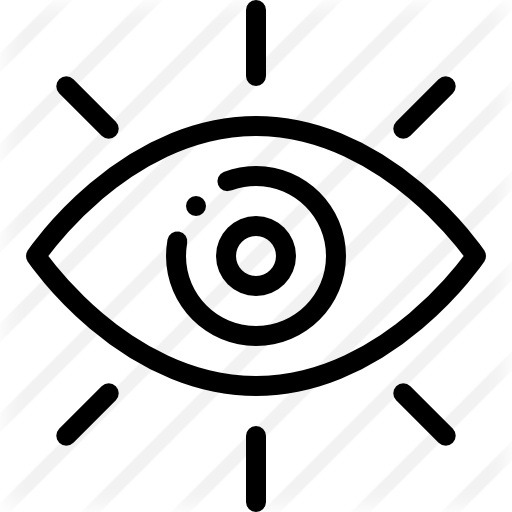 See more icon inspiration related to eye, view, sight, observer, shared vision, miscellaneous, visibility, optic, optical, visible, eyes and interface on Flaticon.