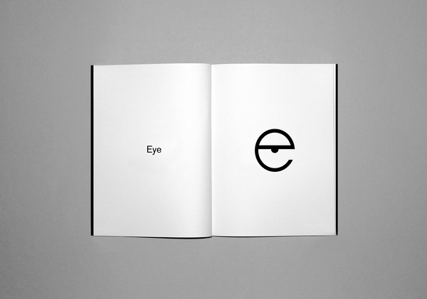 E is for... eye #negative #print #book #space #foil