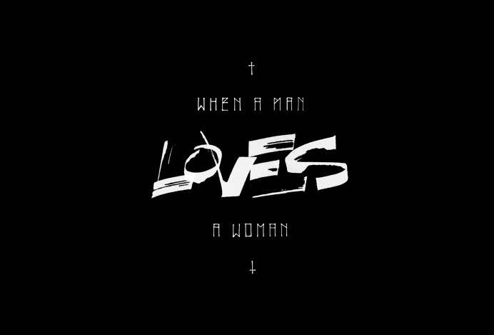 When a man loves a woman. #typography #hand-lettering #lettering #pilot-parallel