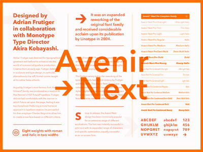 Fonts.com Avenir Next